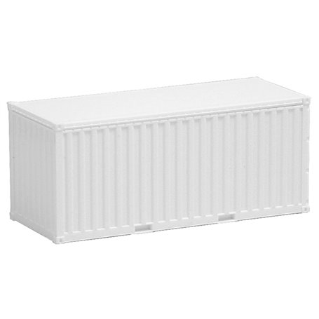 Herpa Exclusive 490040 Container 20-fots, vit, omärkt, korrugerade sidor