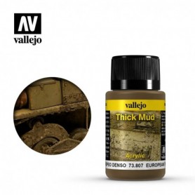 Vallejo 73807 Weathering Effects European Thick Mud 40ml