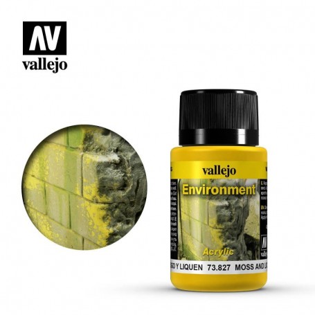 Vallejo 73827 Weathering Effects Moss And Lichen Effect 40ml