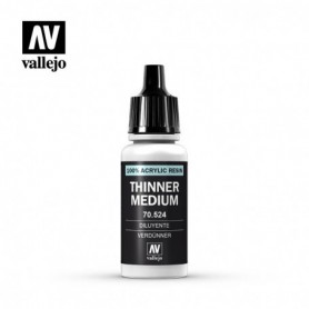Vallejo 70524 Thinner Medium 524, 17 ml