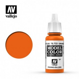 Vallejo 70733 Model Color 733 Orange Fluo (207) 17ml