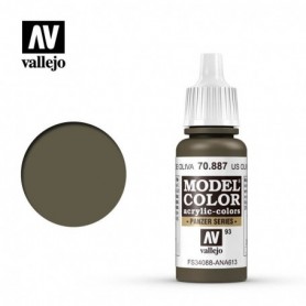 Vallejo 70887 Model Color 887 US Olive Drab (093) 17ml