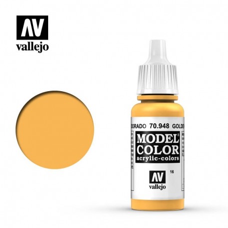 Vallejo 70948 Model Color 948 Golden Yellow (016) 17ml