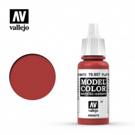 Vallejo 70957 Model Color 957 Flat Red (031) 17ml