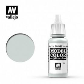Vallejo 70997 Model Color 997 Silver (171) 17ml