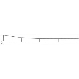 Sommerfeldt 149 Luftledningstråd, kopparpläterad stål, längd 450 mm