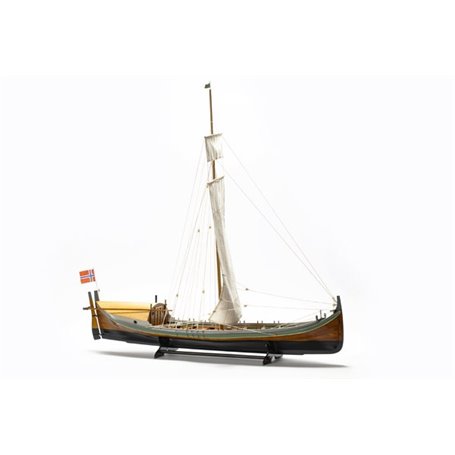 Billing Boats 416 Nordlandsbåden, komplett, byggsats i trä
