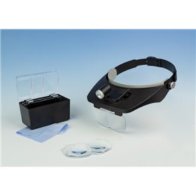 Model Craft LC1764LED LED Headband Magnifier Kit with Bi-Plate Magnification