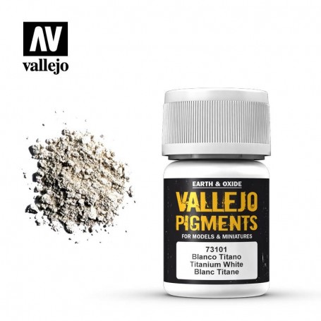 Vallejo 73101 Pigment 101 Titanium White 35ml