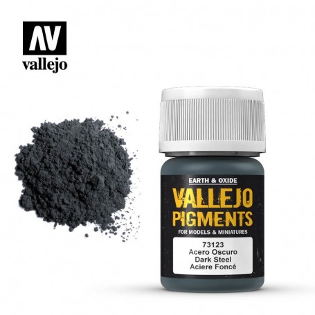 Vallejo 73123 Pigment 123 Dark Steel 35ml