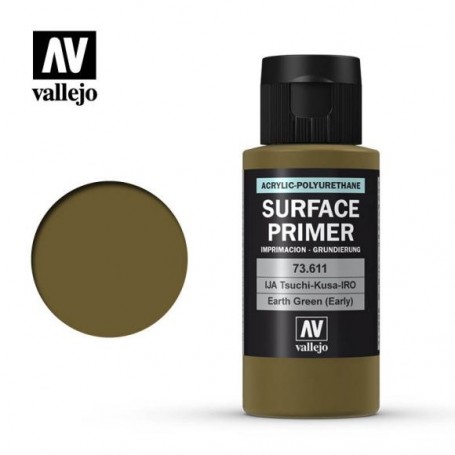 Vallejo 73611 Surface Primer 611 Earth Green (Early) 60ml