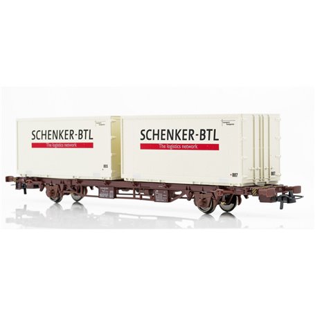 NMJ 611110 Containervagn SJ Lgjs 42 74 440 4 399-1, SCHENKER-BTL