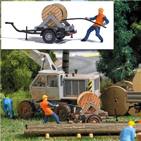 Busch 7836 Cable Installer with Trailer