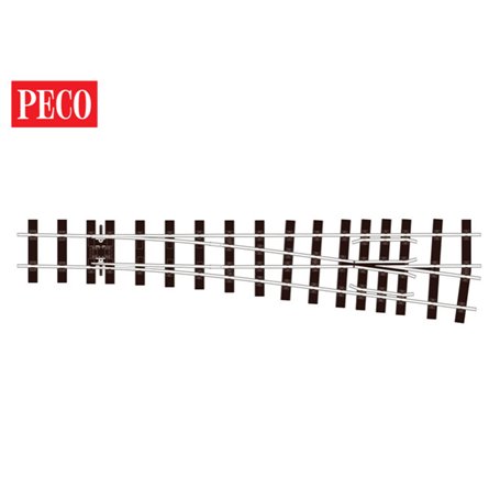Peco SL-E695 Växel, höger, medium, radie 1524 mm, vinkel 8°, längd 511 mm