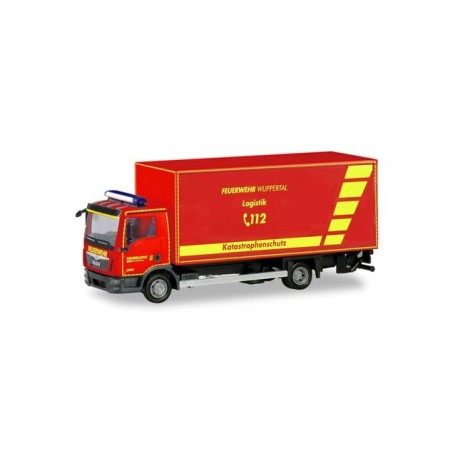 Herpa 094788 MAN TGL box truck with liftgate Feuerwehr Wuppertal