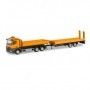 Herpa 310772 Mercedes-Benz Arocs M roll off truck with deep loading trailer with ramps