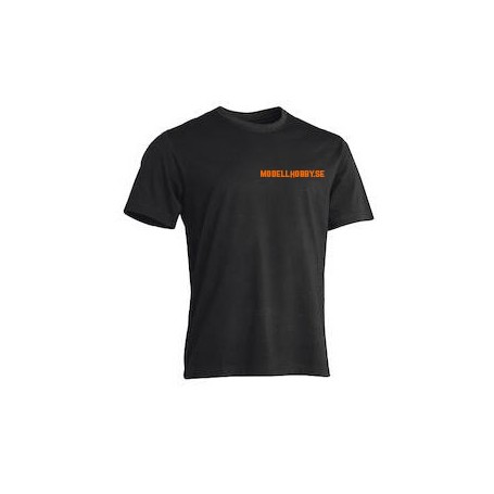 Tåg & Hobby TSHIRT-M T-Shirt Worksafe Unisex, svart "Modellhobby.se", medium