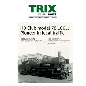 Trix CLUB32019 Trix Club 03/2019, magasin från Trix, 23 sidor i färg, engelska