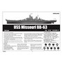 Trumpeter 03705 USS Missouri BB-63