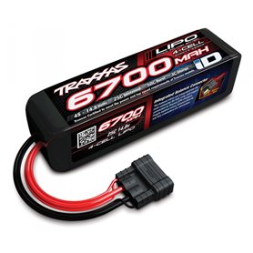 Traxxas 2890X LiPo Batteri 4S 14.8V 6700mAh 25C iD-kontakt