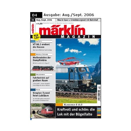 Märklin 103218 Märklin Magazin 4/2006