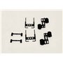 Promotex 5501 Tractor Accessories - Black (2 Sets)