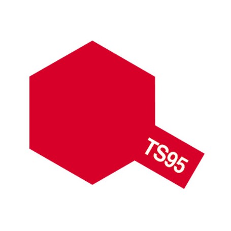Tamiya 85095 Sprayfärg TS-95 "Pure Metallic Red", innehåller 100 ml