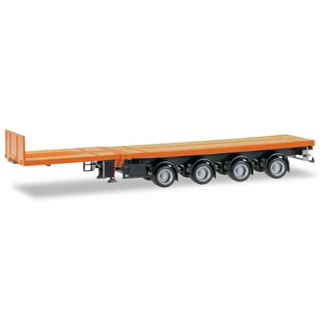 Herpa 076203-007 Nooteboom teletrailer with 4-axle, orange