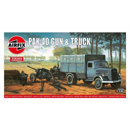 Airfix 02315V Airfix Vintage Classics - PAK 40 Gun & Truck