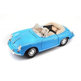 Burago 12025 Porsche 356B Cabriolet 1961, blå