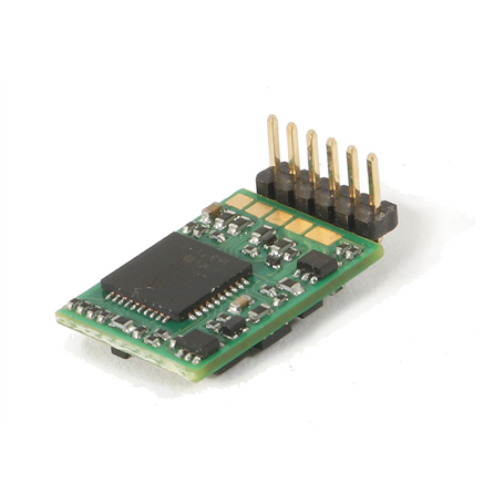 Roco 10887 6-pin decoder, angled pins (NEM 651)