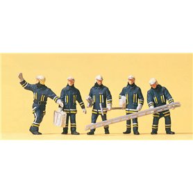 Preiser 10484 Brandmän i arbete, 5 st