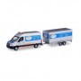 Herpa 095068 Volkswagen Crafter box high roof with tandem trailer 'SABA Transportservice'