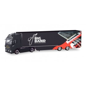 Herpa 746694 Iveco Stralis XP box semitrailer "Big Band of the German Armed Forces"