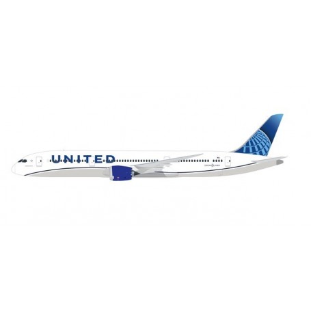 Herpa Wings 612548 Flygplan United Airlines Boeing 787-9 Dreamliner - new colors