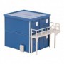 Faller 130134 4 Building site containers, blue