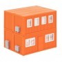 Faller 130135 4 Building site containers, orange