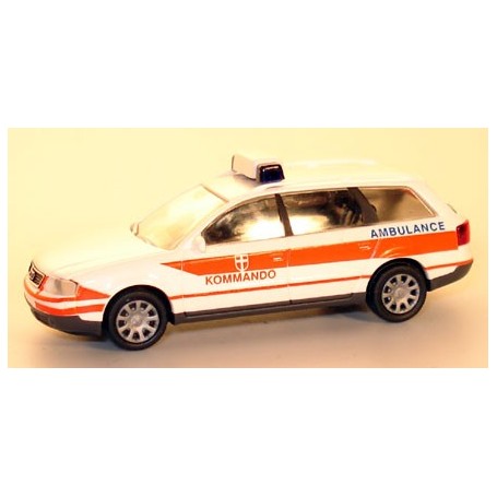 Rietze 50934 Audi A6 Avant "Notarzt Kommando Ambulance"