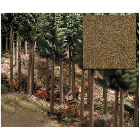 Busch 7528 Skogsgrund "Hardwood", 300 ml i påse, innehåller sand, fint grus och flock