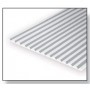 Evergreen 2050 Plasticard V-Panel 0.5 mm, avstånd 1.3 mm, 1 st, mått 15 x 30 cm