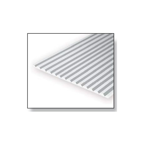 Evergreen 4040 Plasticard V-Panel 1.0 mm, avstånd 1.0 mm, 1 st, mått 15 x 30 cm