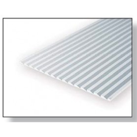Evergreen 4109 Plasticard panel, 1.0 mm, avstånd 2.8 mm, 1 st, mått 15 x 30 cm
