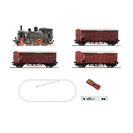 Roco 51329 z21 start Digitalset: Steam locomotive 875 045 with freight train, FS