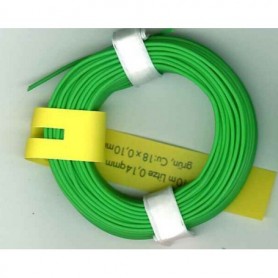 Brawa 3103 Kabel, 10 meter, grön, 0,14 mm