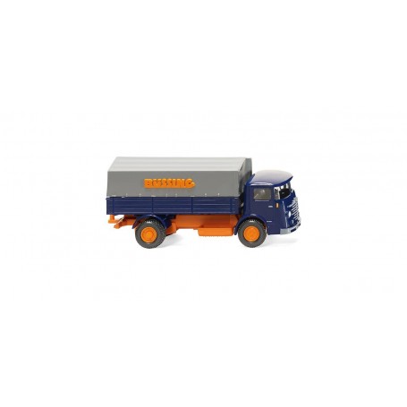 Wiking 47601 Flatbed lorry (Büssing 4500) blue|orange