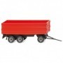 Wiking 38818 Agricultural 3- axle trailer red