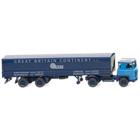 Wiking 51702 Flatbed tractor trailer (Scania 111 ) 'M.A.T.'