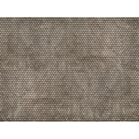 Noch 56691 Murplatta 3D "Plain Tile", grå