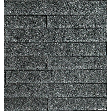Kibri 34116 Roofing tile card, ca. L 20 x W 12 cm
