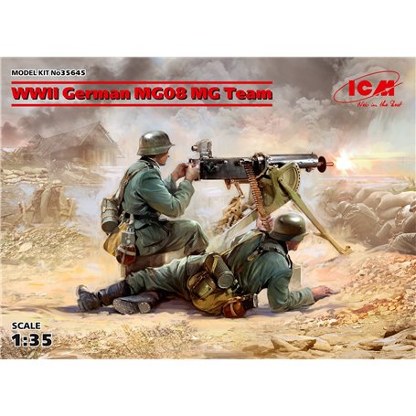 ICM 35645 WWII German MG08 MG Team (2 figures)